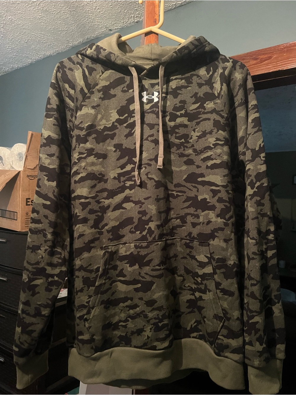 Under Armour Olive & Black Camo Pullover Hoodie